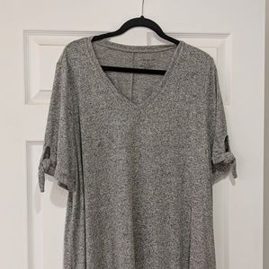 Short sleeve shirt soft gray color